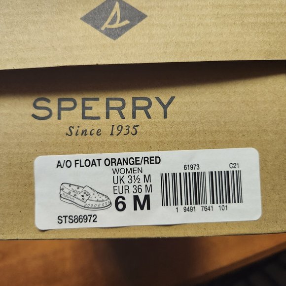 Brand New. Sperry float shoes- Red and orange Size 6 Women's - Picture 5 of 5